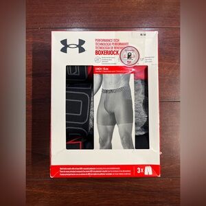 SEALED 3-Pack Under Armour Tech Boxer Brief Mens Medium 6 Inch New UUSHJ823 621